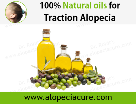 100% Natural Oils for Traction Alopecia